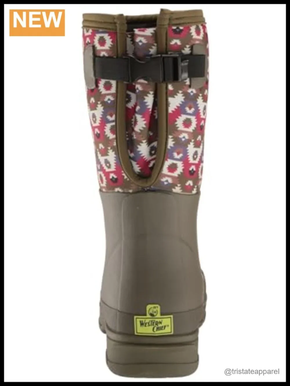 Waterproof Mid-Calf Winter Rain Boots with Faux Fur Lining and Buckle Accent